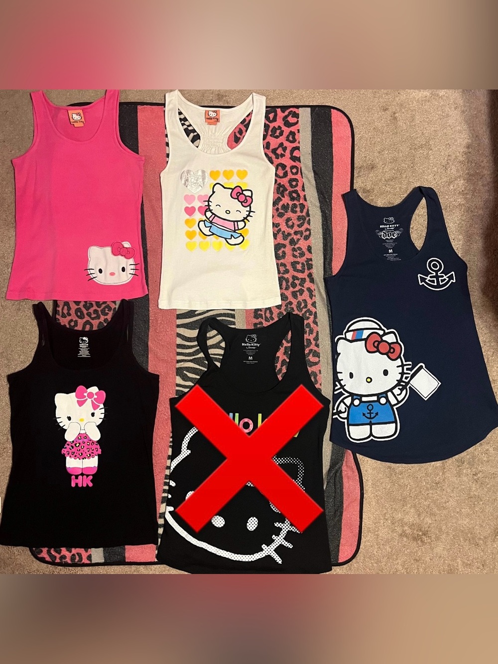 Vintage Hello Kitty Sanrio tank top bundle